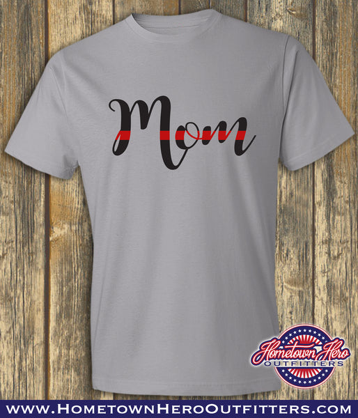 Blue/Red Line Mrs. and Mom shirts