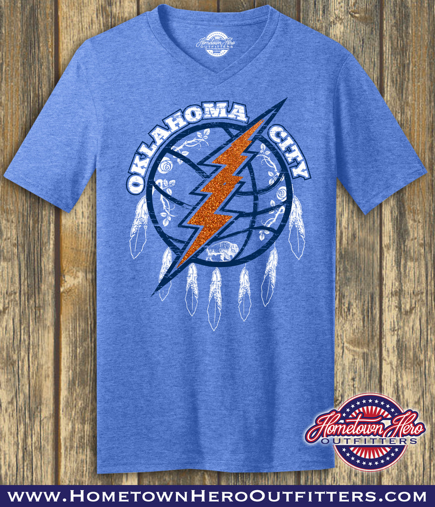 Oklahoma City Thunder Glitter Spirit Shirts